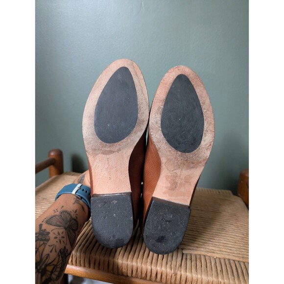 L.L. Bean Womens Brown Leather Loafers Shoes Sz 8 Preppy Mature Work Teacher - Picture 5 of 8